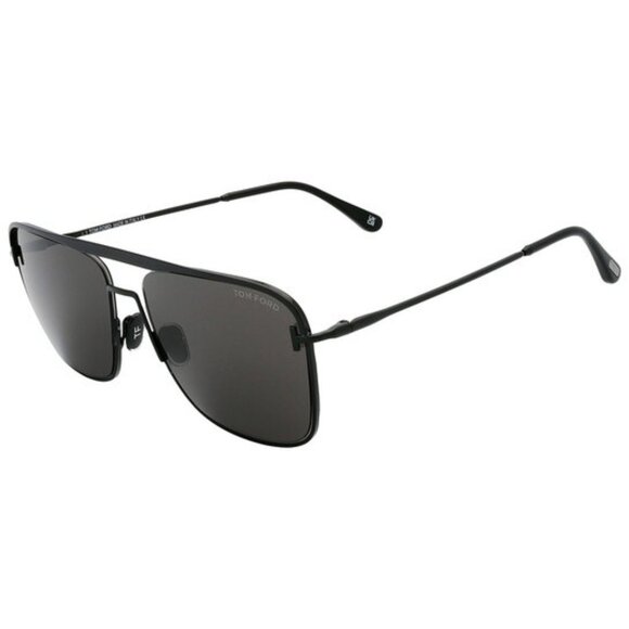 TOM FORD Nolan Smoke Navigator Men's black Sunglasses FT0925 01A 60